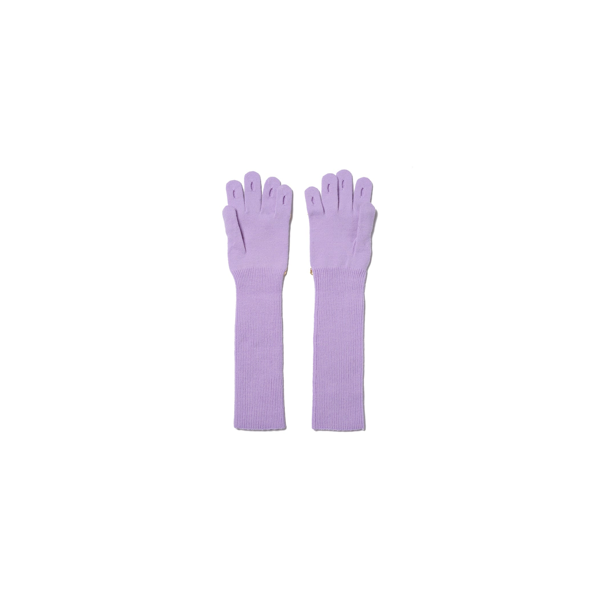 JEWELRY ATTACHED LONG GLOVES / SMALL：PINK