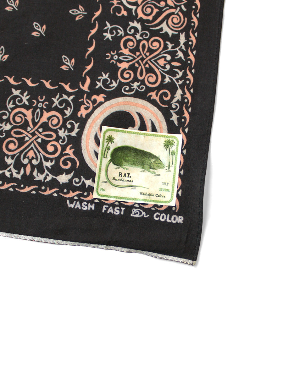 fastcolor selvedge bandana (ANTLER NAJA) 15x15