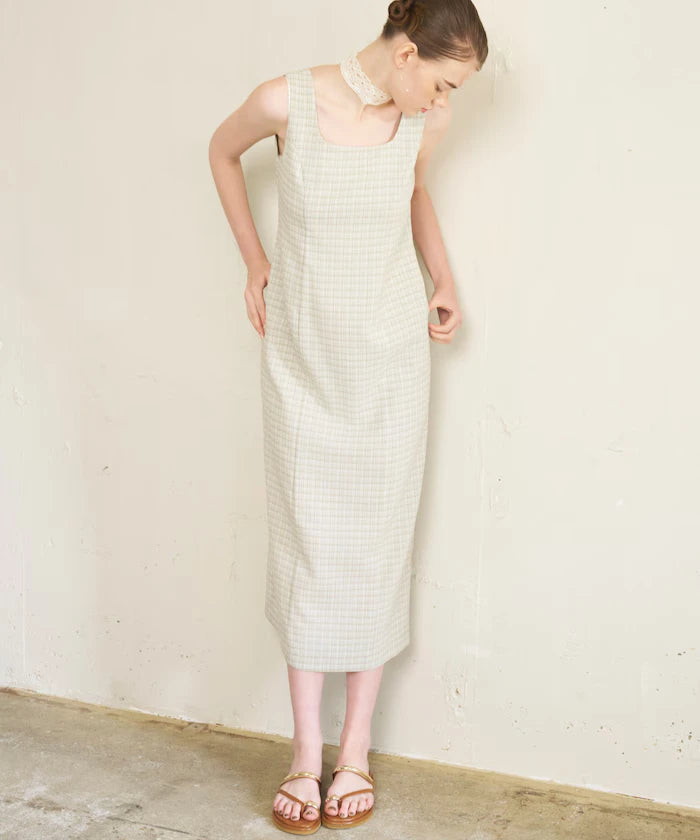 Camilla Check I-Line Dress / Suitable for Setup