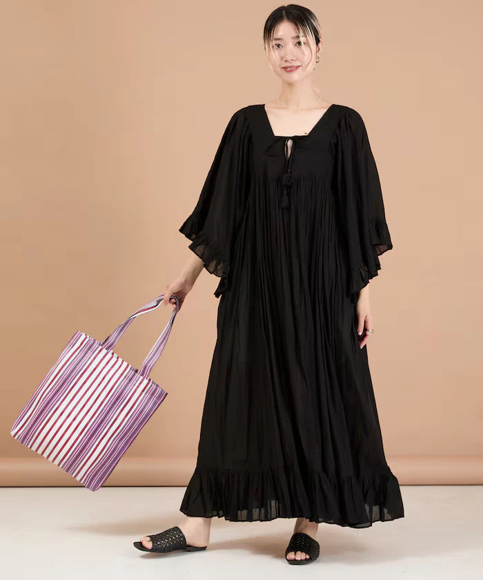 India Square Neck Frilled Dress