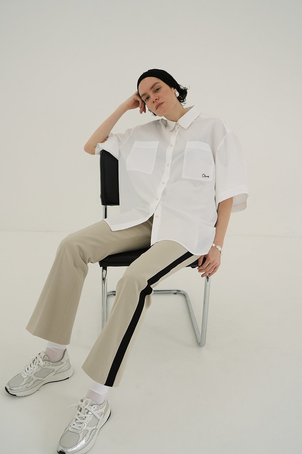 HIGH WAIST SIDE LINE PANTS