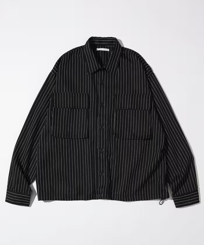 Spindle Stripe Shirt Jacket / Suitable for Setup
