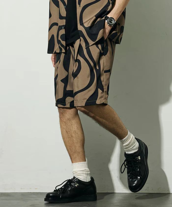 Pattern Easy Shorts / Allover Design Short Pants / Setup Compatible