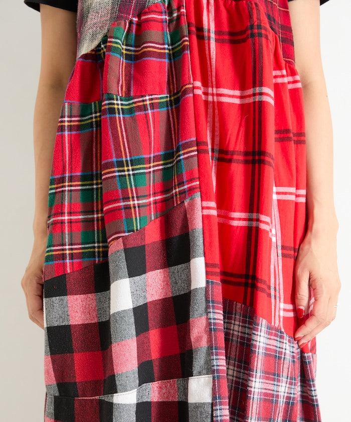 Vintage Remake Check Cami Dress