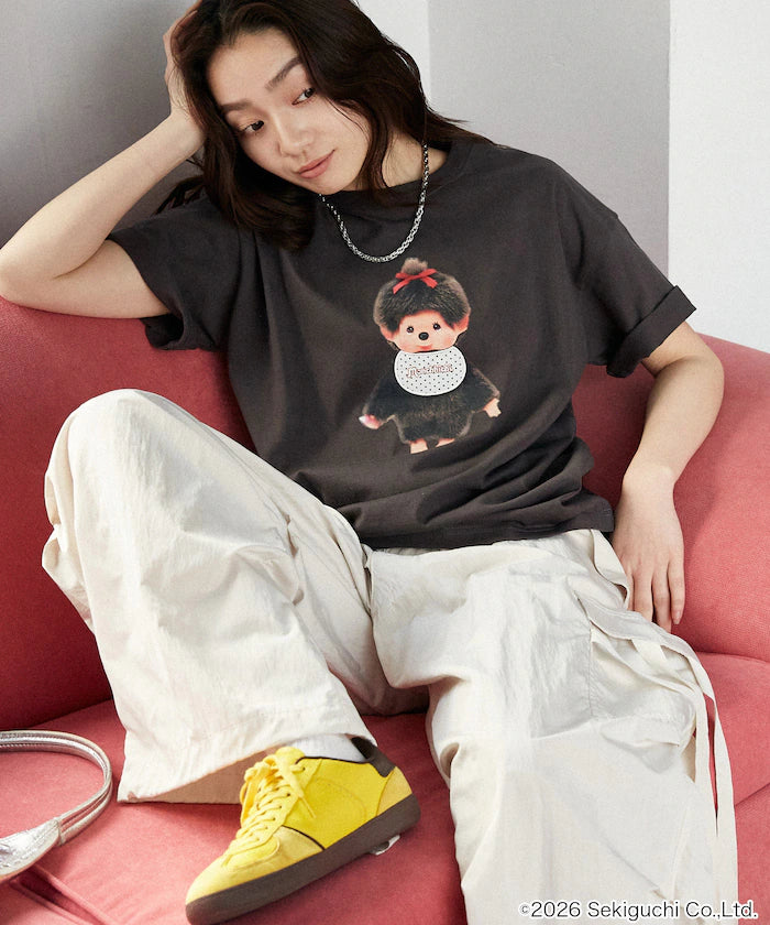 Monchhichi Mixed Material Docking T-Shirt Limited Edition