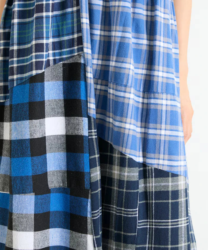 Vintage Remake Check Cami Dress