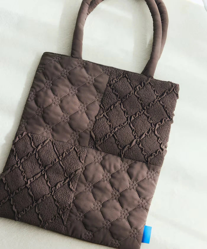 Flower Quilt Patchwork Tote Bag