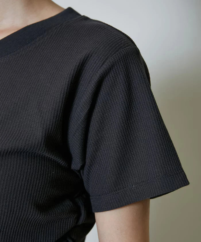 Light Waffle Waist Shirring T-Shirt Limited Edition