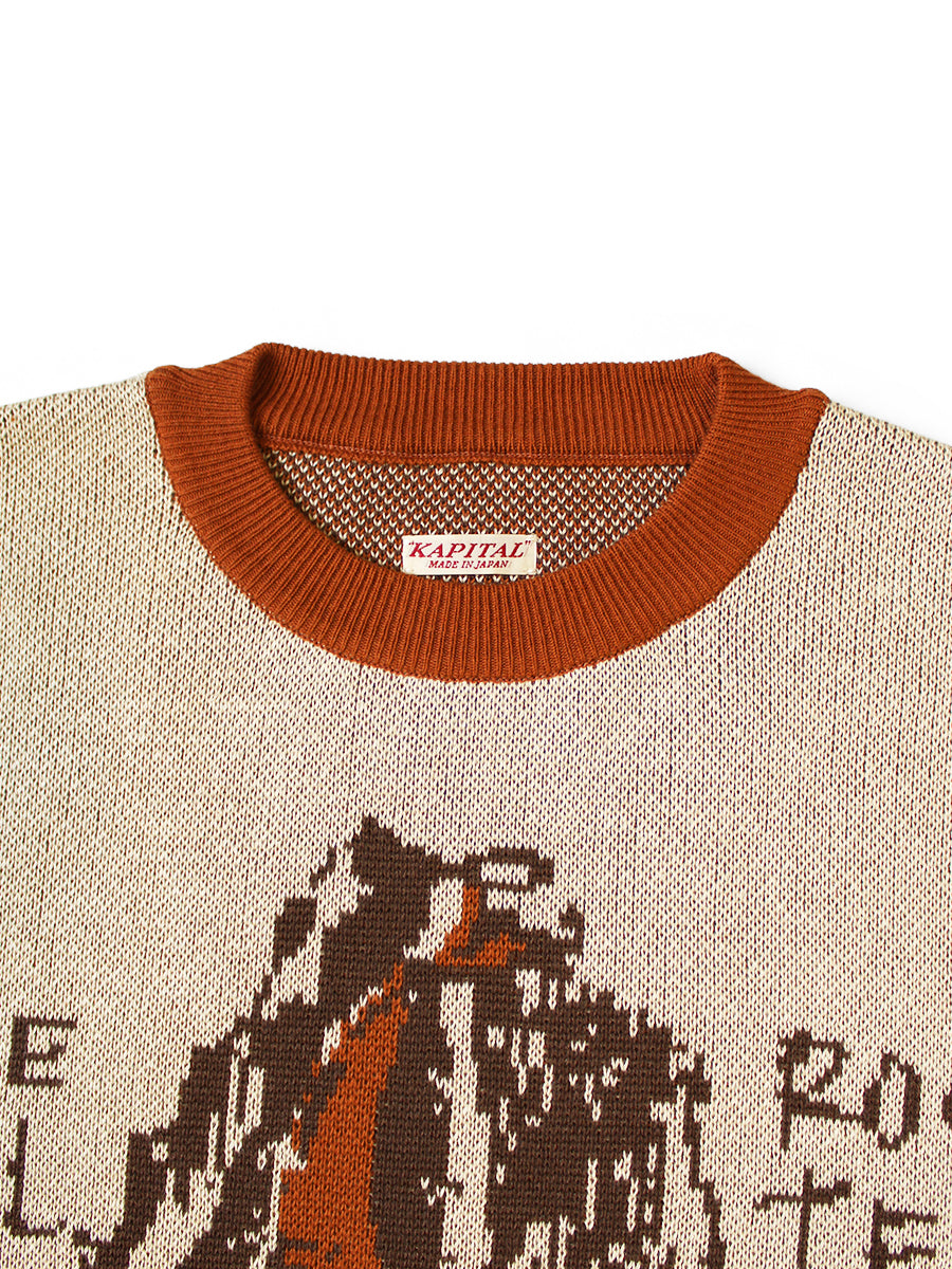 8G Jacquard Knit Vintage Crew Sweater(...