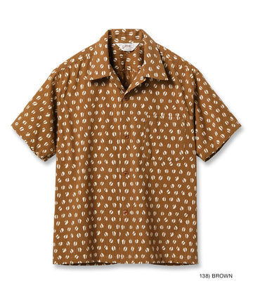 DOBBY COTTON OPEN SHIRT “BLUE MOUNTAIN”