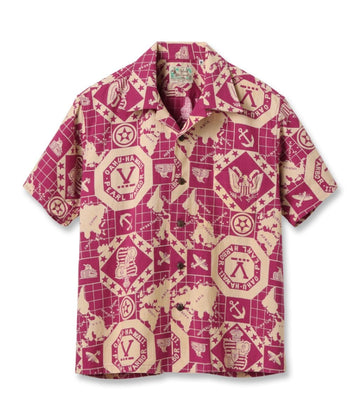 COTTON CANVAS OPEN SHIRT “PEARL HARBOR HAWAII”