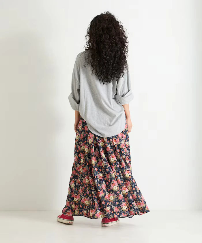 Double-Tuck Long Skirt