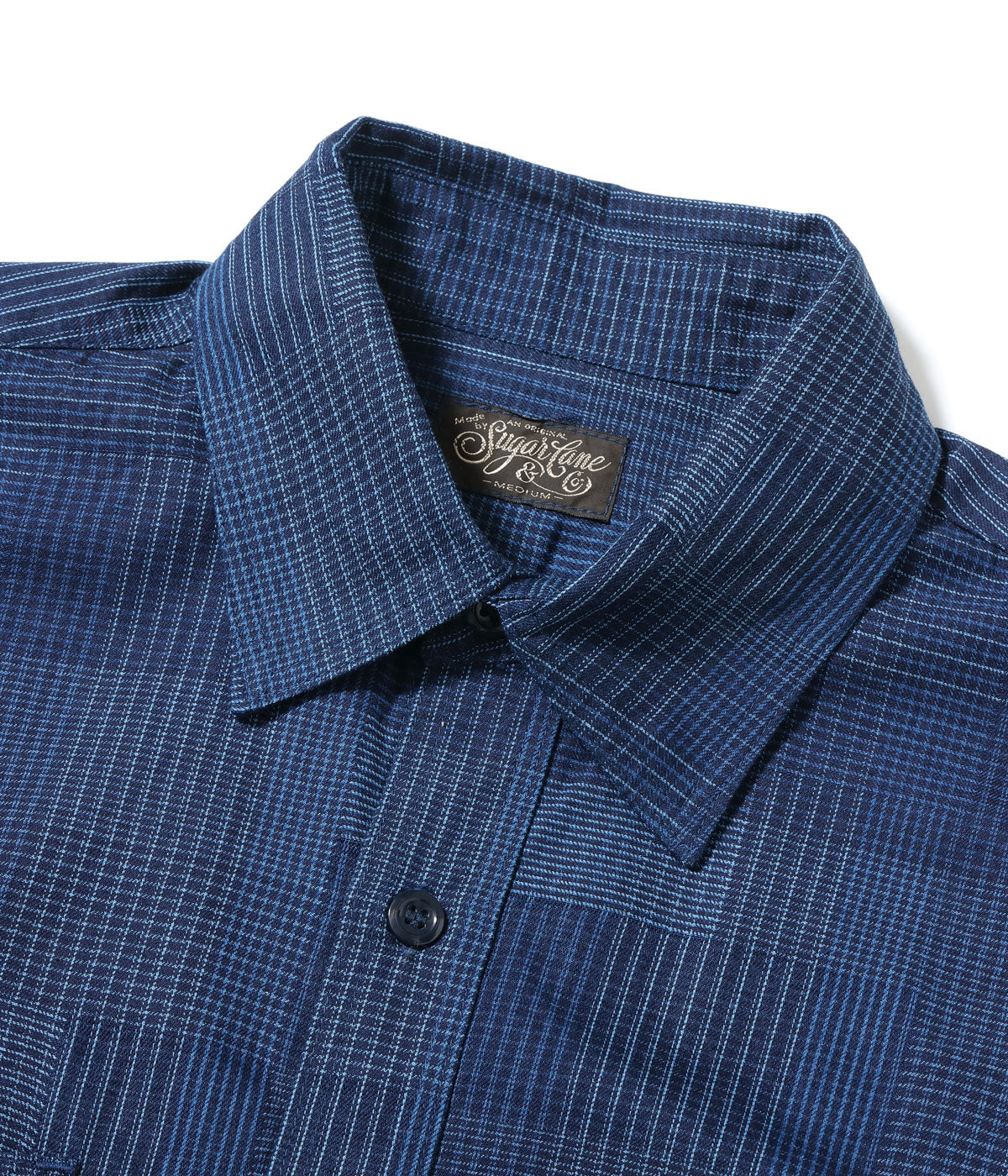 INDIGO PATCHWORK WORK SHIRT