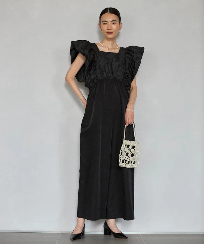 2WAY Flower Sheer Jacquard Docking All-in-One