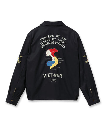 Late 1960s Style Cotton Vietnam Jacket “VIETNAM MAP”