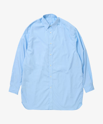 wide shirt with pocket thomas mason blue long