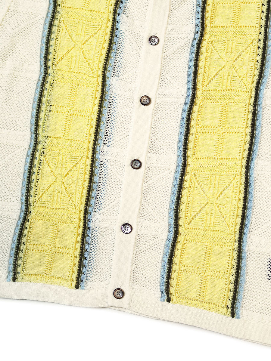 12G Crocheted Knit Tennessee Aloha Polo