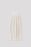SILK RIVULET STRAP BUST FLARE DRESS