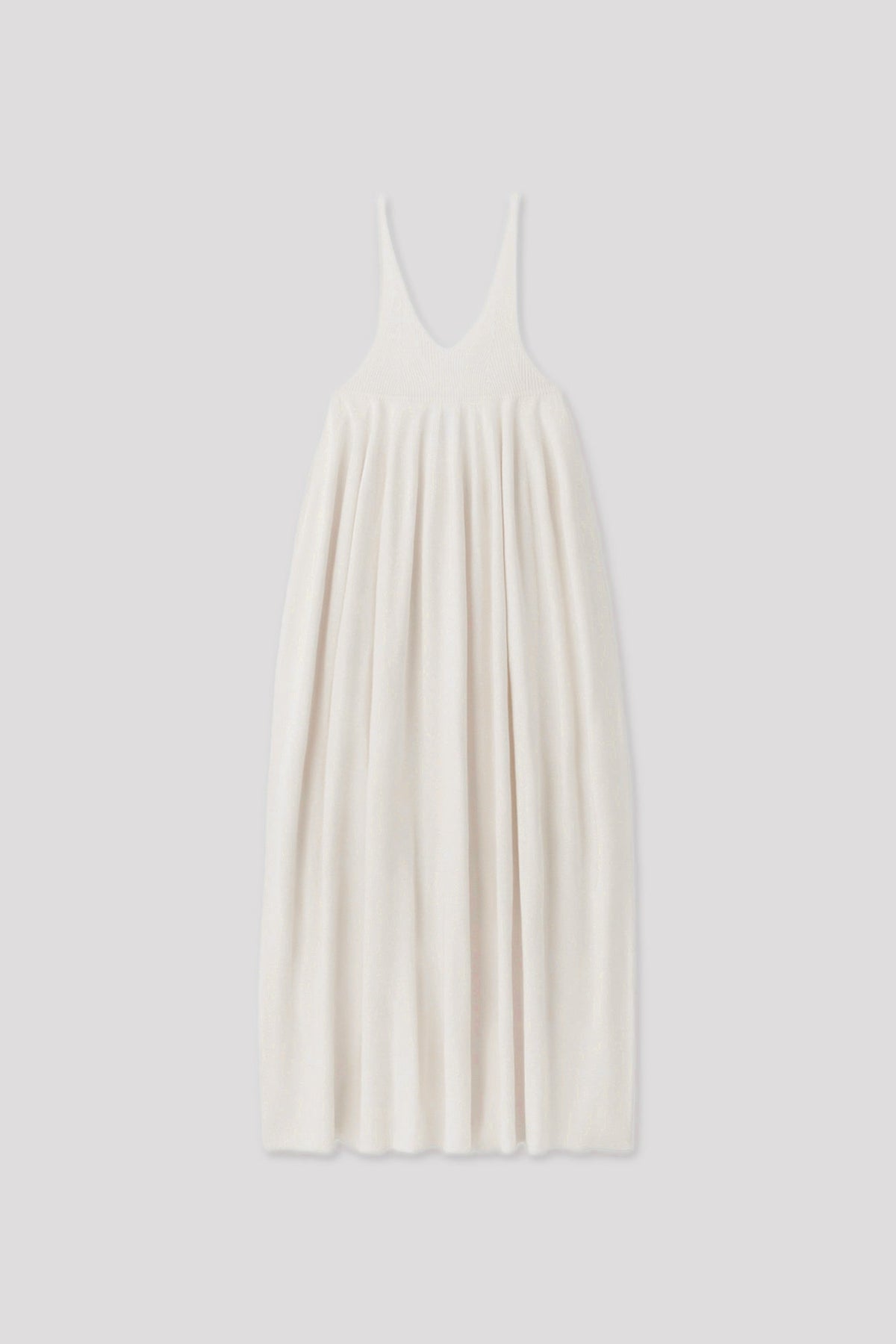 SILK RIVULET STRAP BUST FLARE DRESS