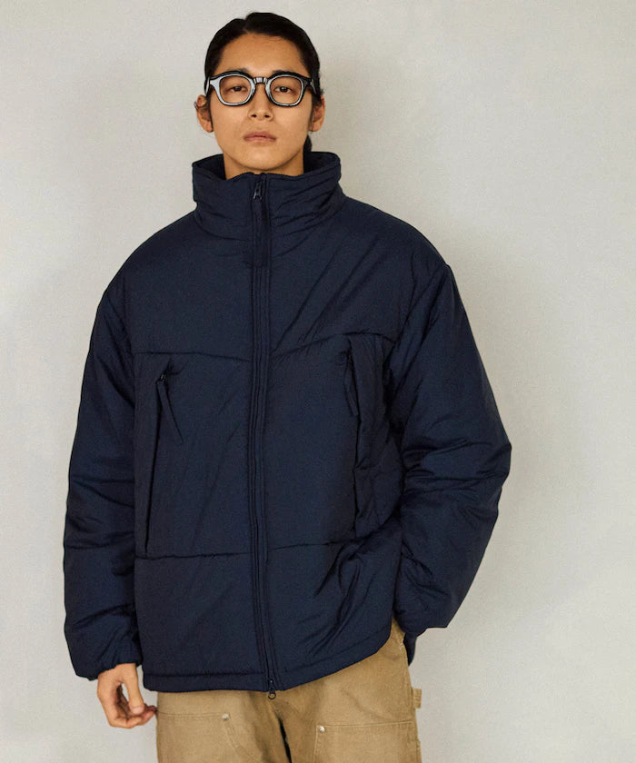 PRIMALOFT PUFF JACKET / Primaloft Stand Collar Puff Jacket / Insulated Blouson