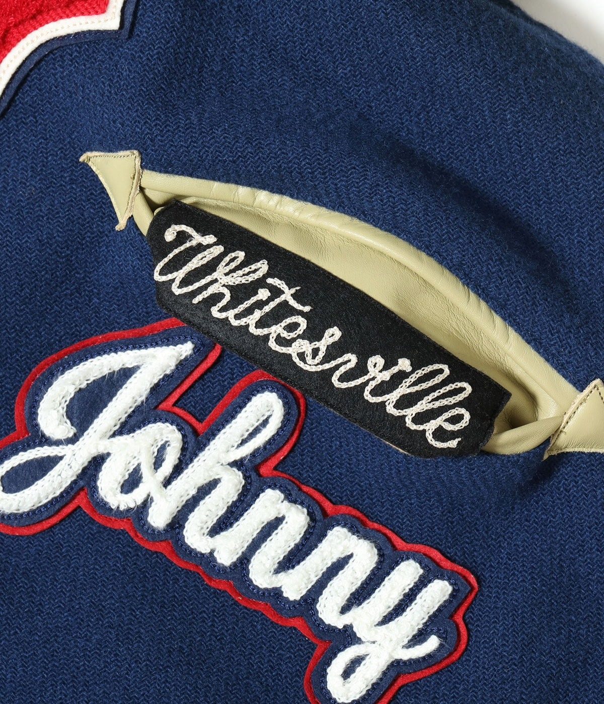 30oz. WOOL MELTON AWARD JACKET “BULLDOGS” (NAVY)