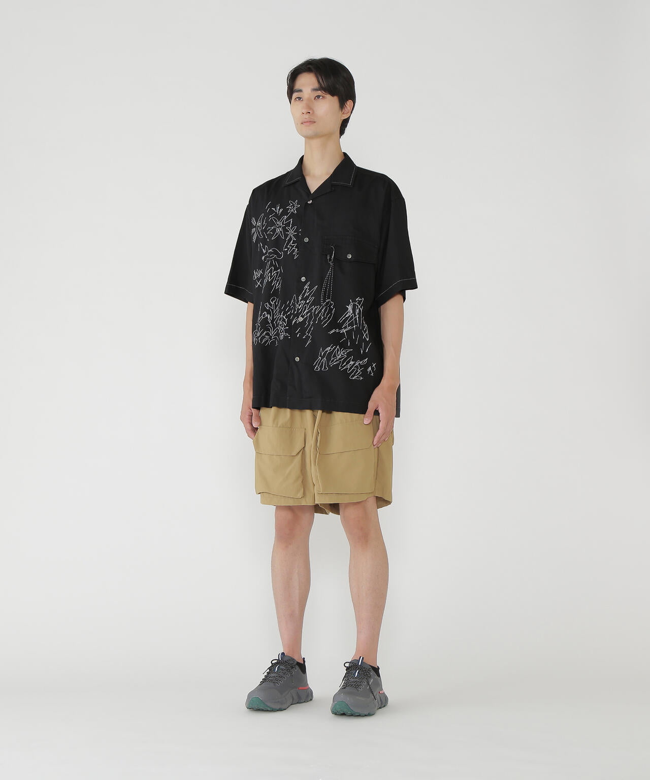 reflective embroidery shirt