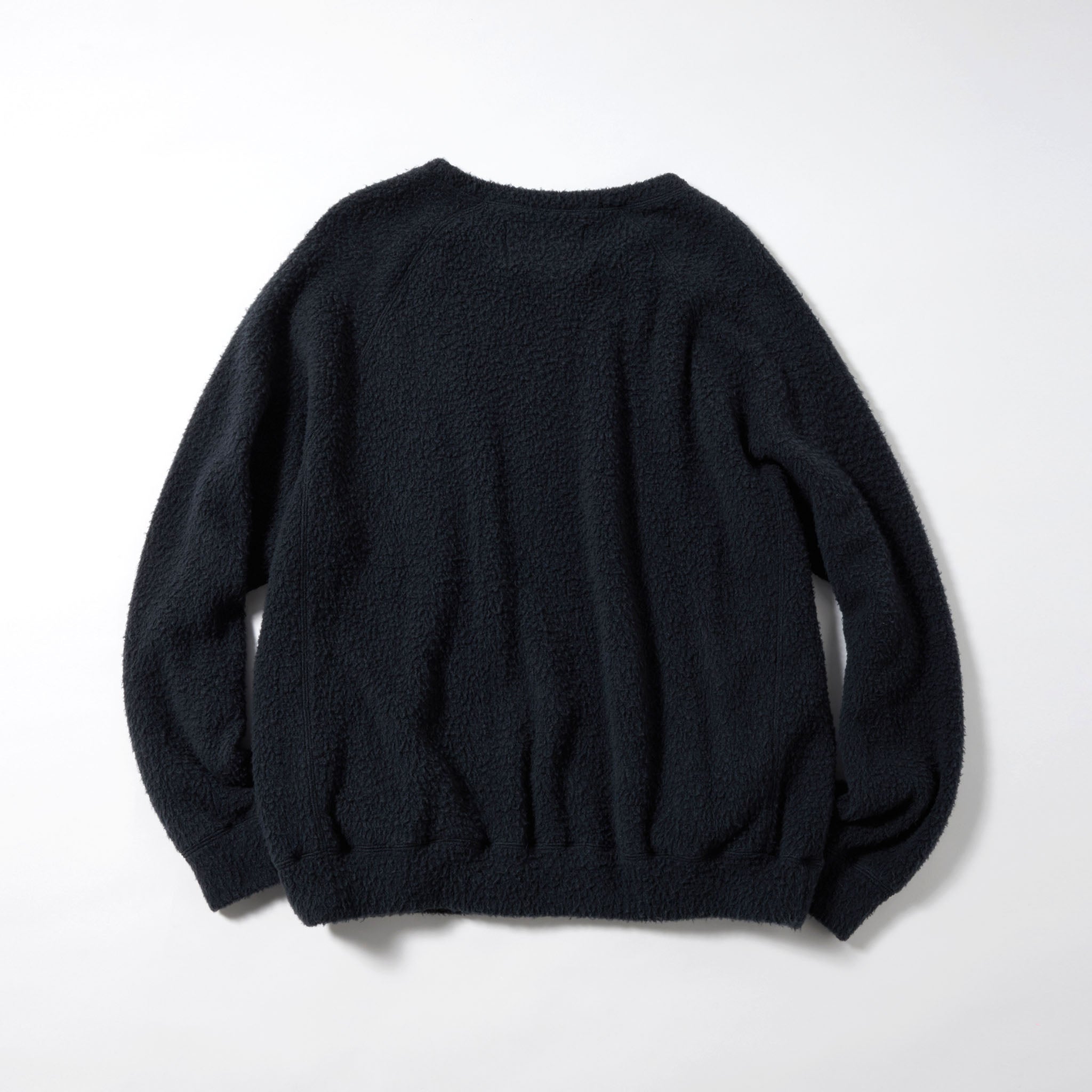GL69421 / WOOL SUPER 140's FLEECE RAGLAN CREW NECK SHIRT
