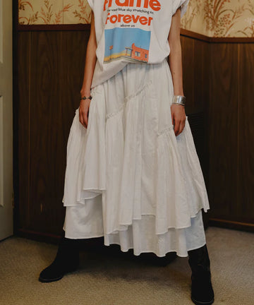 India Frill Maxi Gathered Skirt