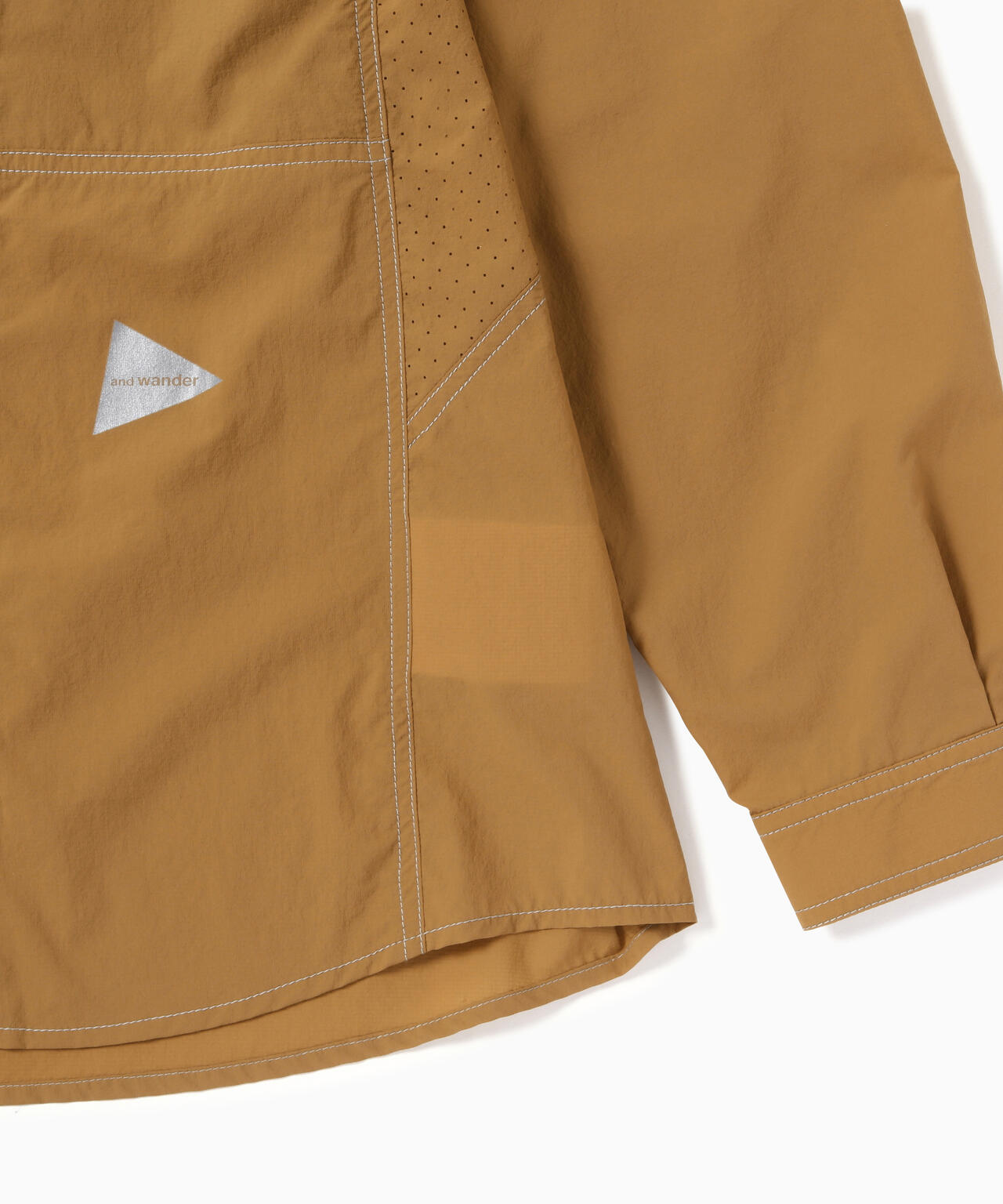 stretch rip band collar shirt