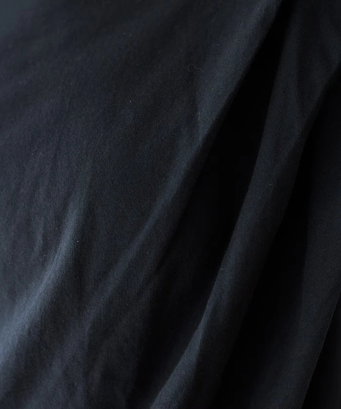 Organic Cotton Asymmetrical Draped Top