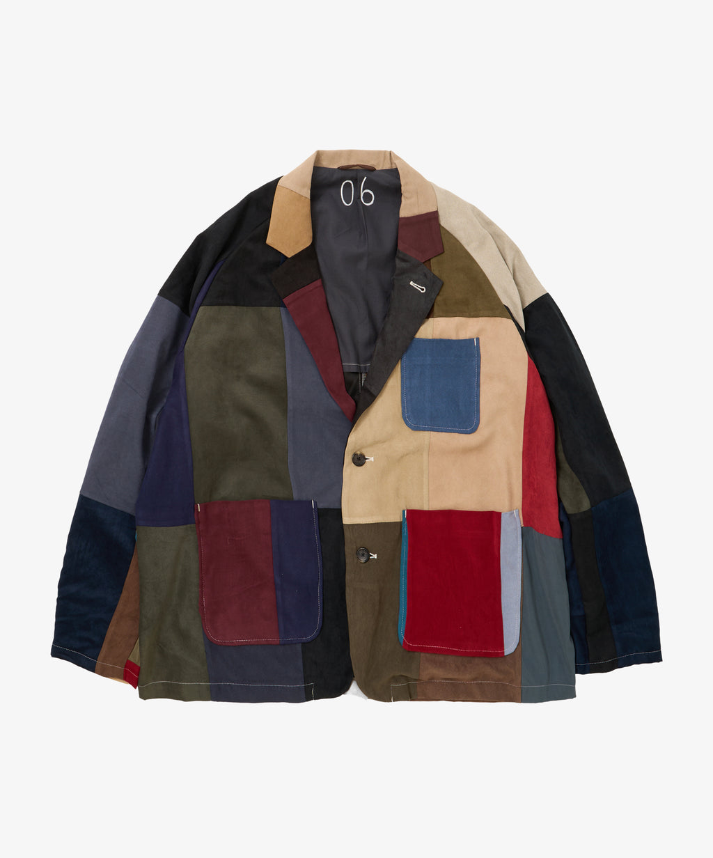 blazer faux suede six