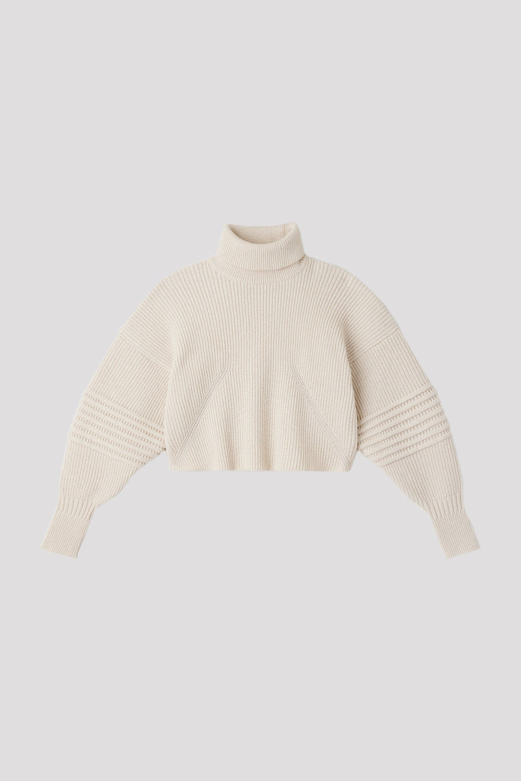 LOW GAUGE GLITTER HIGHNECK CROPPED PULLOVER