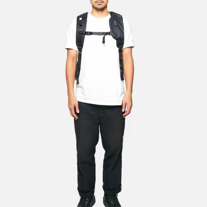 CORDURA DOBBY 305D 3WAY BACK PACK sizeL/BLACK