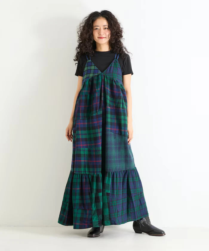 Vintage Remake Check Cami Dress