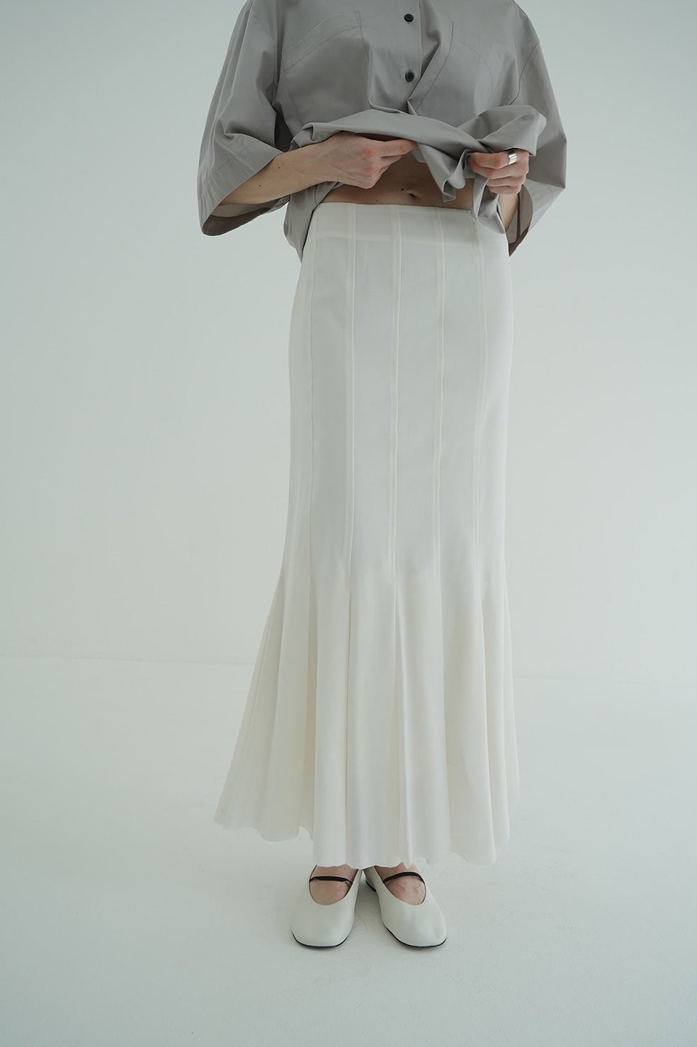 PLEATS MERMAID SKIRT