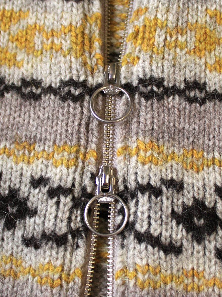 3G Wool Yellowknife Fair Isle ZIP Short...