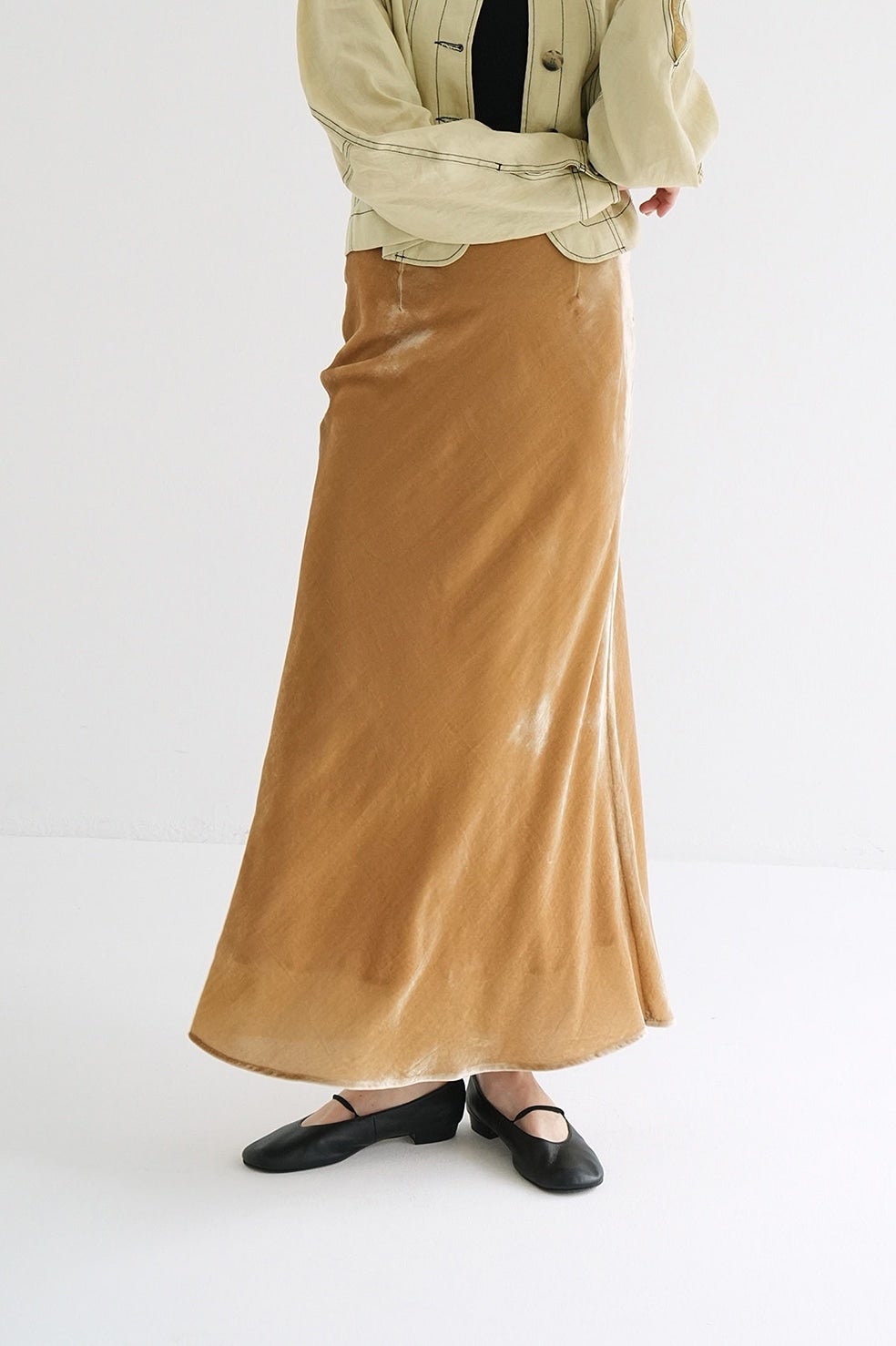VELOUR MERMAID LINE SKIRT