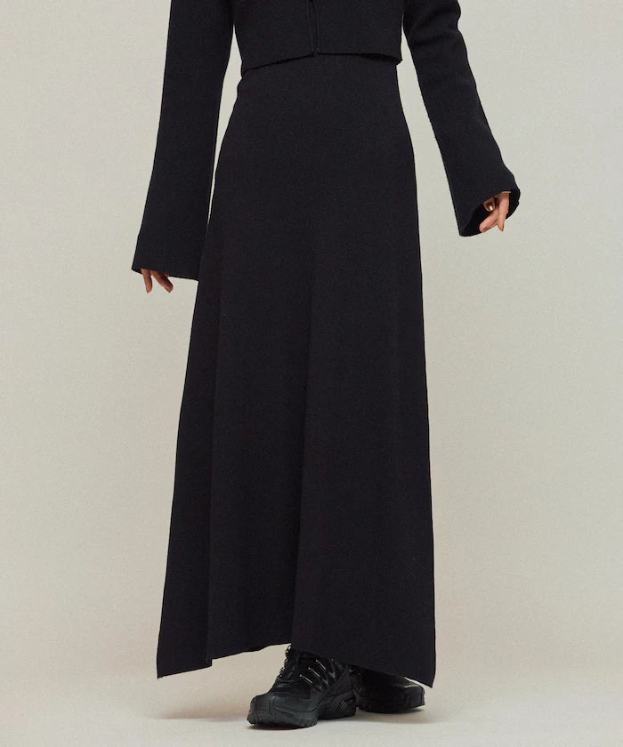 Functional Fabric Silk Blend Knit Ensemble Dress / Anti-Pill / Machine Washable