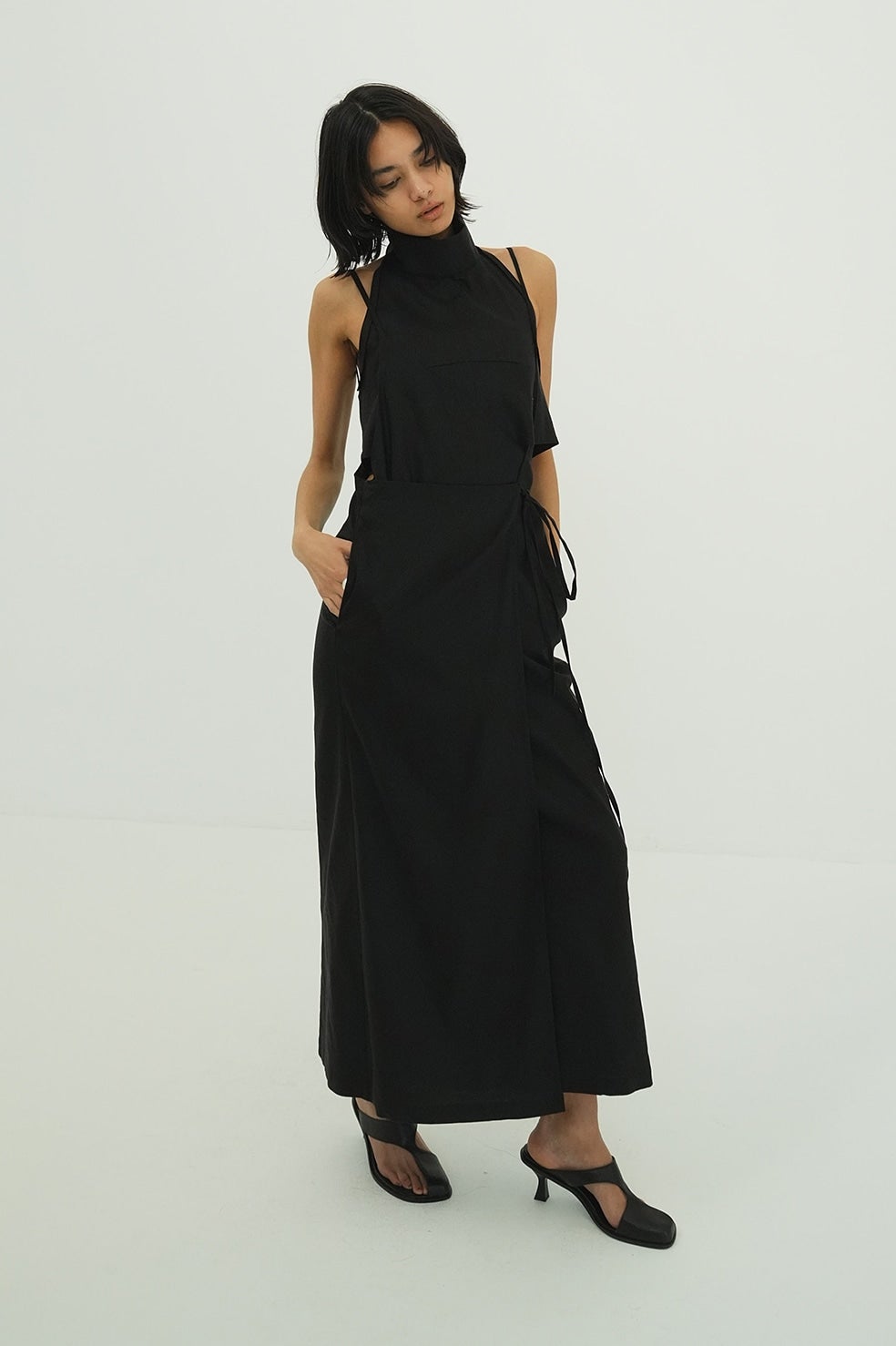 DRAPE WRAP CAMI SKIRT