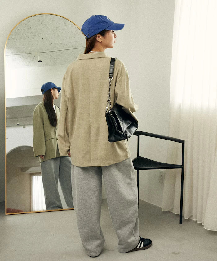 Brushed Back Sweat Curve Pants Limited Edition