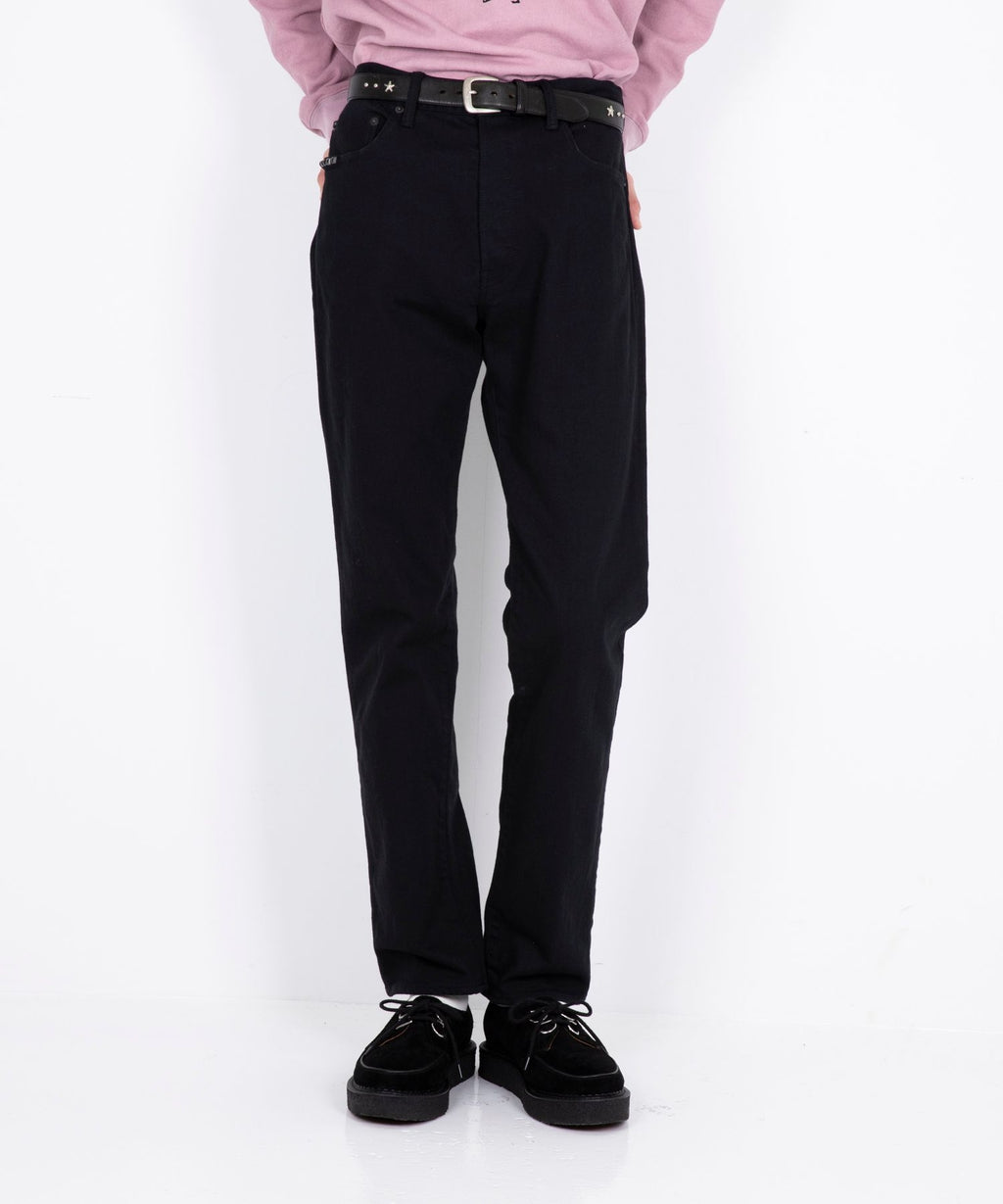 50's XX Black Denim Straight Pants
