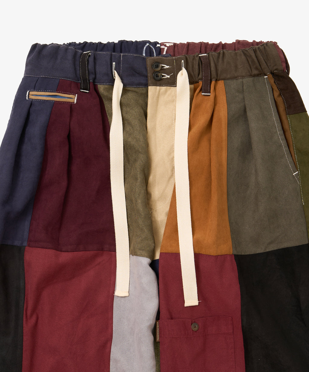 hakama pants faux suede seven