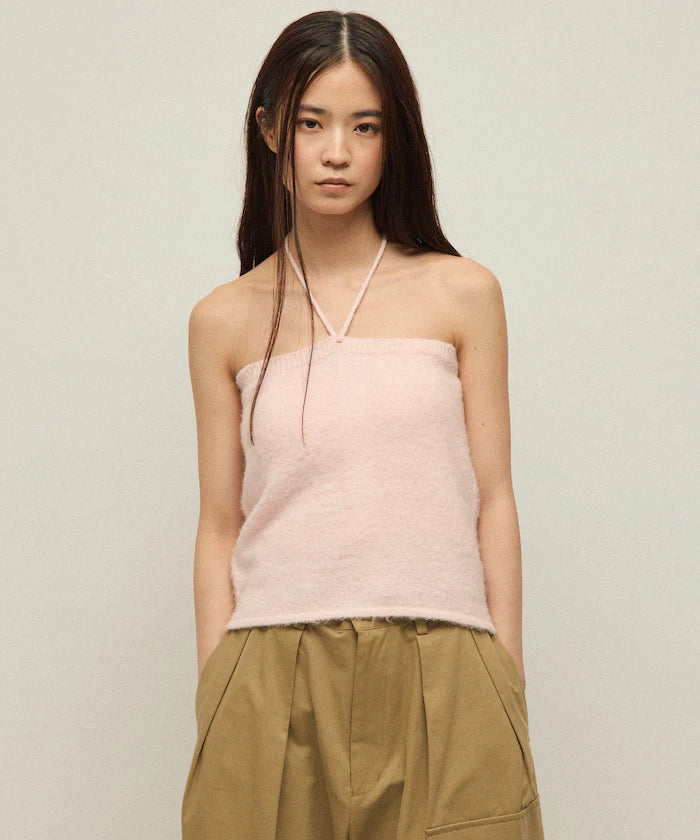 Alpaca Blend Bicolor Knit Vest