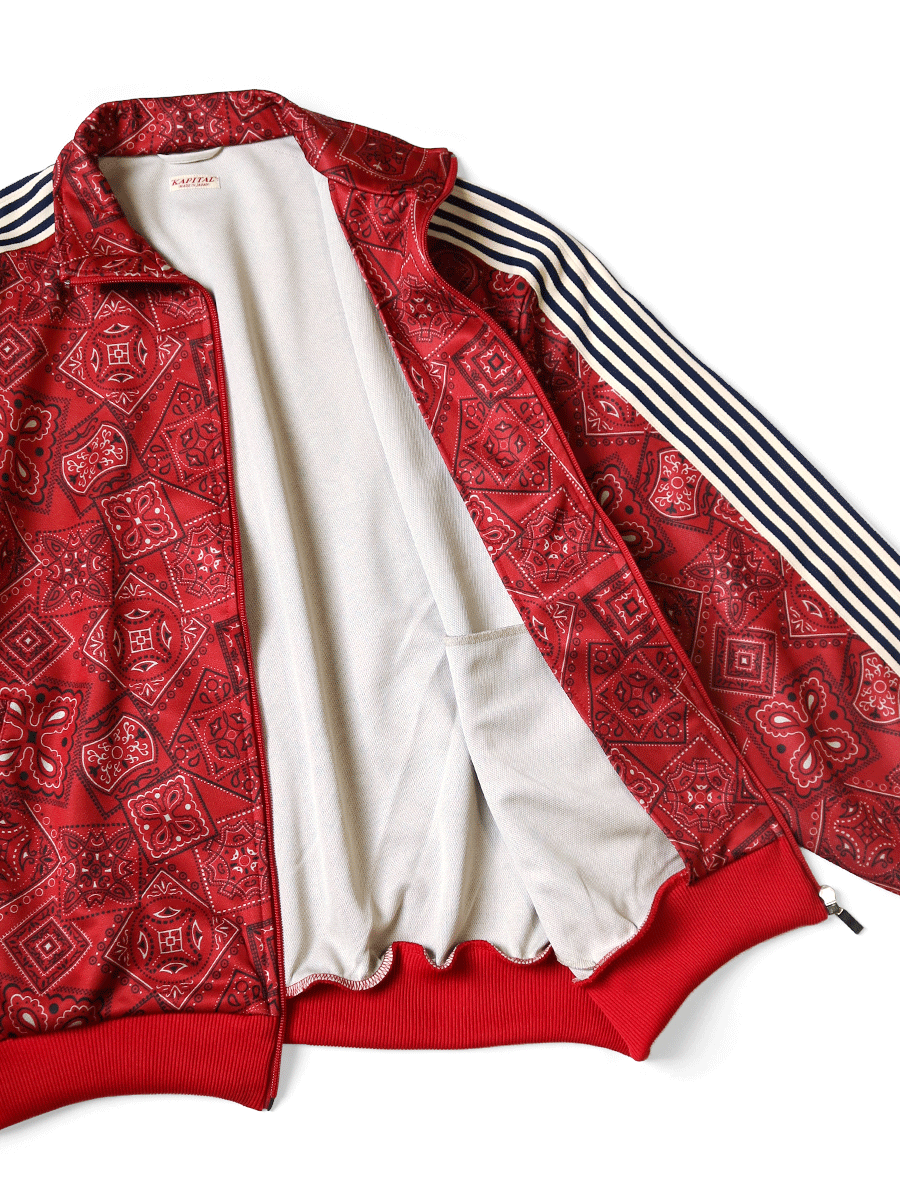 Smooth Jersey COOKIE Bandana Pattern Track JKT