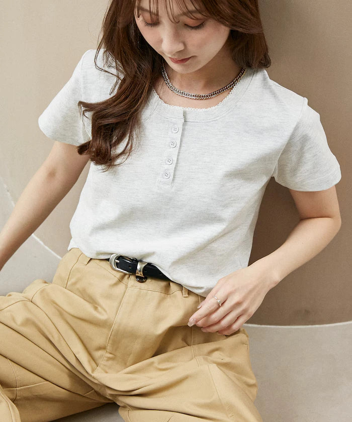 Picot Race Henry Neck T-Shirt Limited Edition