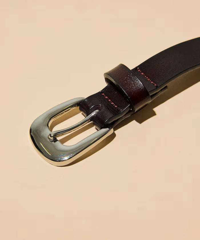 Cowhide Narrow Belt (Genuine Leather)