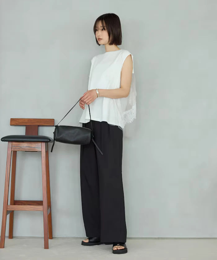 Organic Cotton Tulle Lace Docking Top