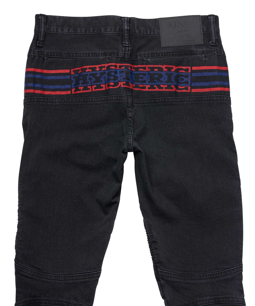 Box Logo Shirring Denim Pants