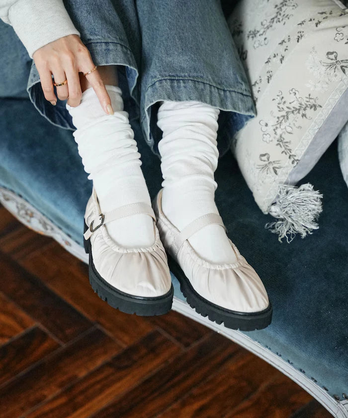 Platform Belt Ballet Shoes