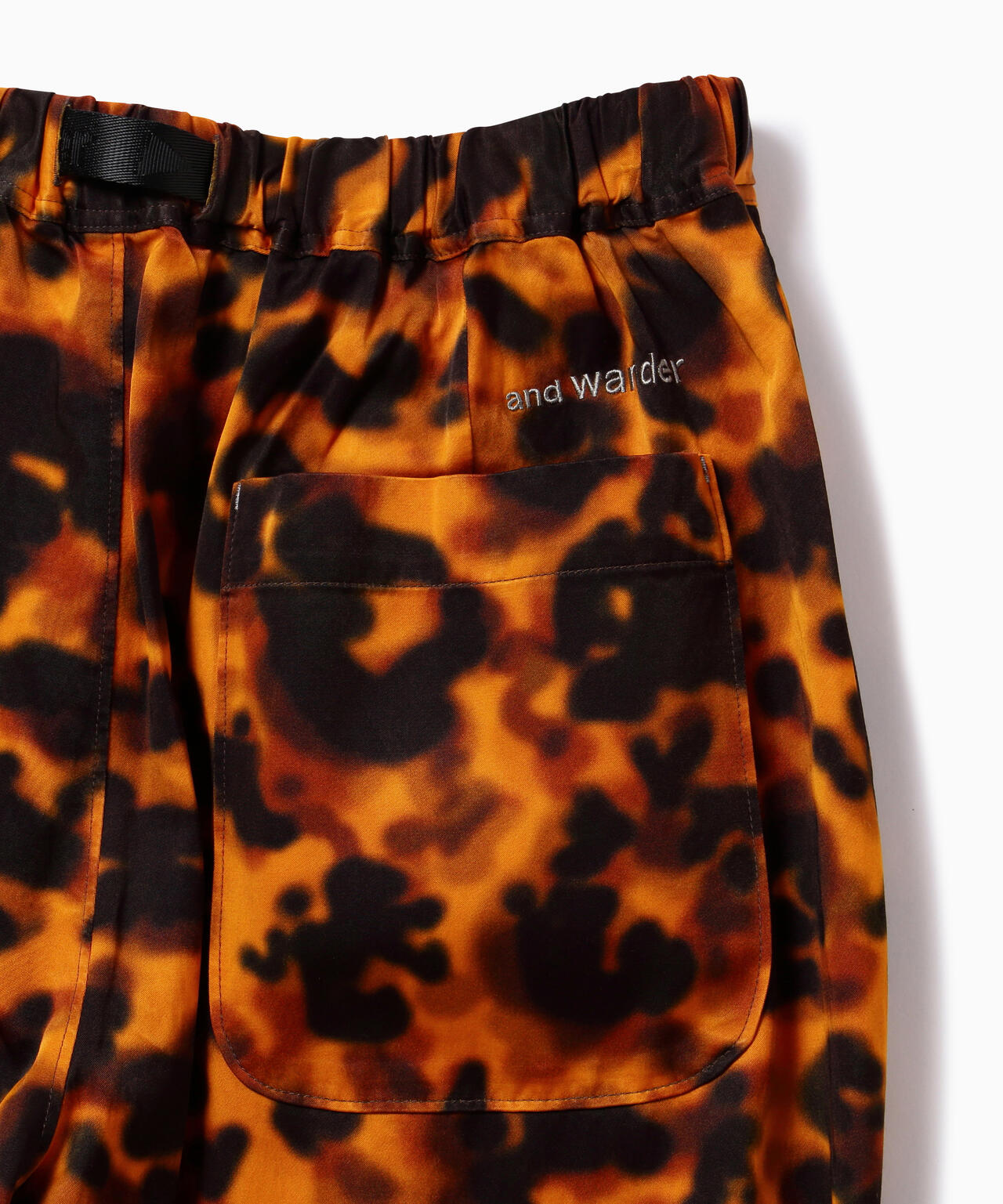 printed satin pants